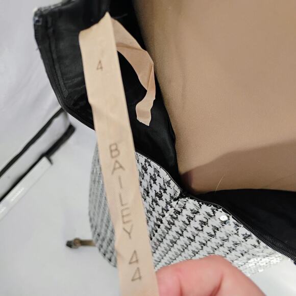 Bailey Embellished Houndstooth Knit Mini Dress sequin texture checkered mini - Picture 15 of 16